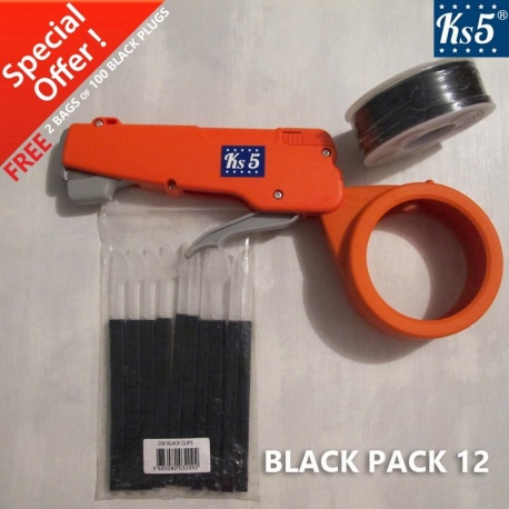 BLACK CABLE TIE GUN 12