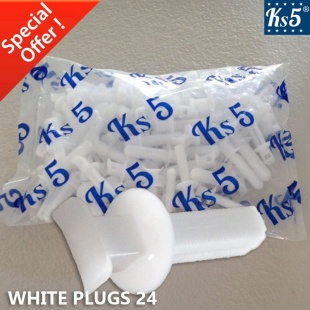 WHITE PLUGS 24