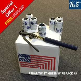REBAR TWIST GREEN WIRE PACK 75